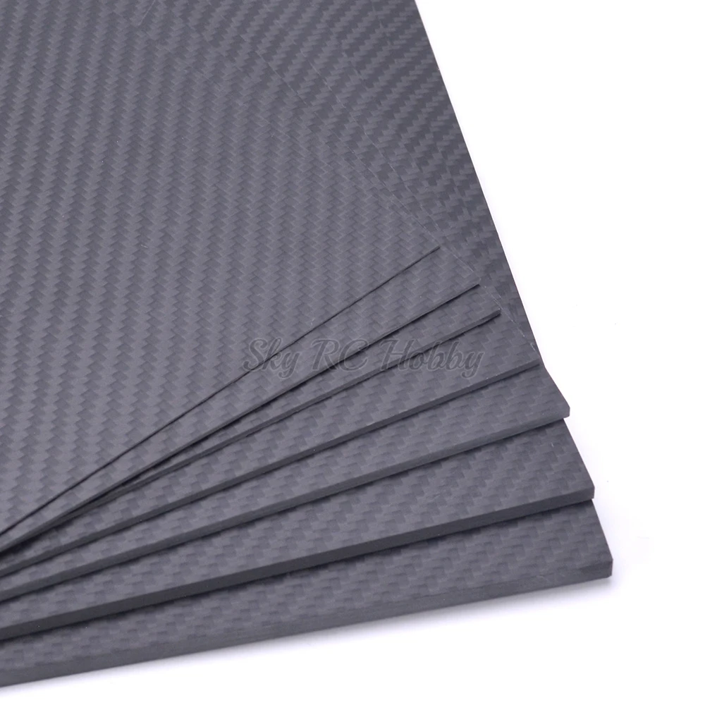 200mm X 300mm X 0.5mm  1mm1.5mm2mm3mm4mm5mm Carbon Plate Panel Sheets High Composite Hardness Material Carbon Fiber Board (7)