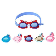 Симпатичные Мультяшные детские плавательные очки регулируемые водонепроницаемые очки анти-противотуманные очки Детский бассейн аксессуары