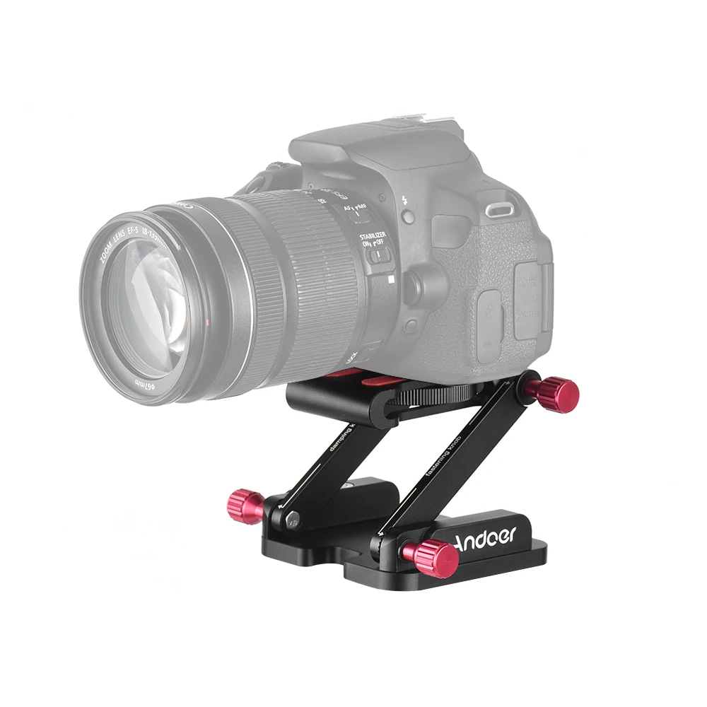 Andoer алюминиевый сплав Z Flex наклонная головка штатива Складная быстросъемная пластина камера шаровая головка для Canon Nikon sony DSLR Стабилизатор