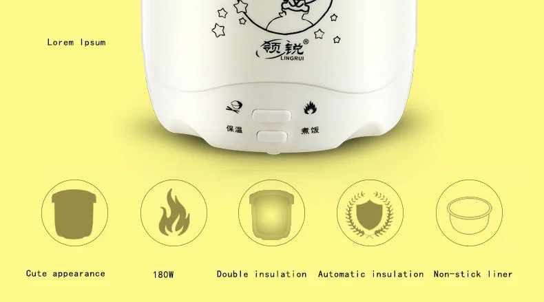 Мини-рисоварка с подогревом, небольшое Приготовление Риса, кухонная плита, бытовая многофункциональная, маленькая, портативная, будет продавать подарок