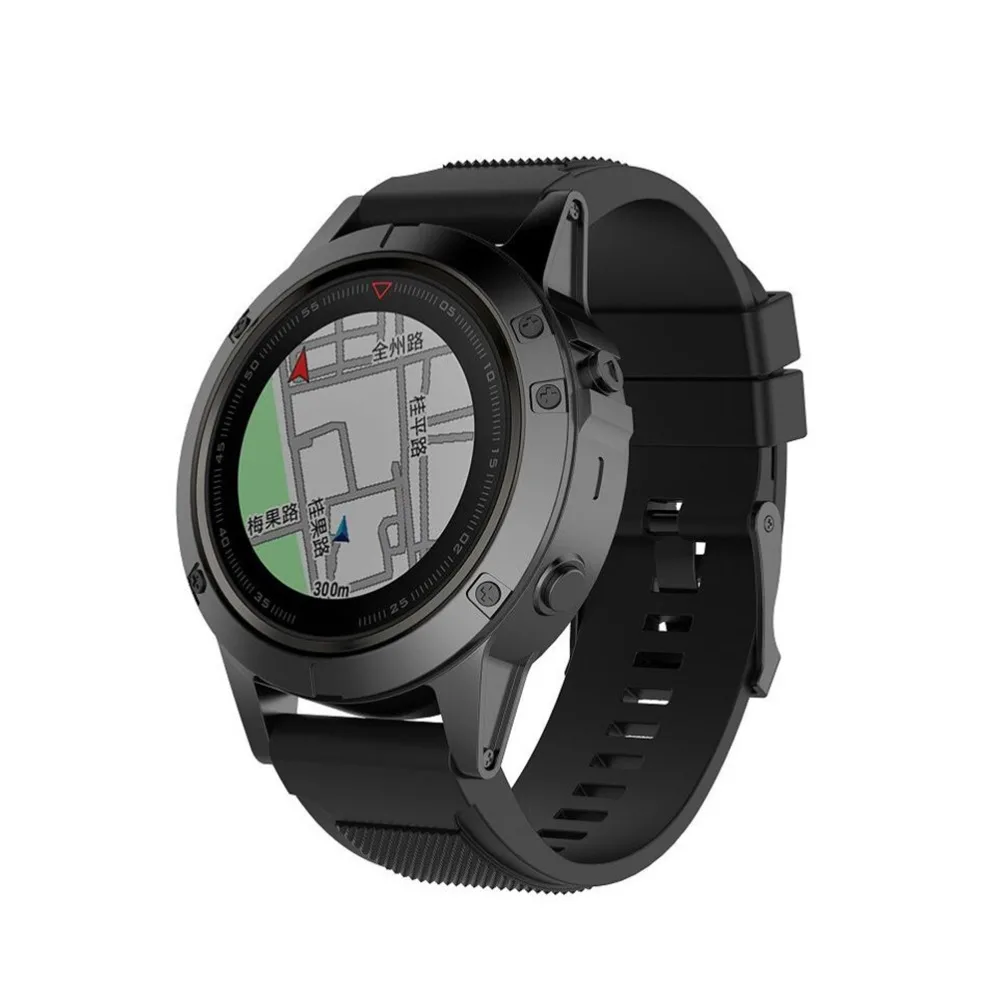 

Black Band For Garmin Fenix 3/Fenix 5X Watch band Quick Release Easy Fit Silicone 26mm Watch Strap For Garmin Fenix 5X /3/HR