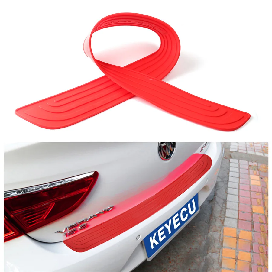 Keyecu 1 шт. Задний бампер протектор резиновый бампер предотвращает царапины двери багажника подходит для большинства автомобилей/внедорожников, легко D.I.Y. Установка