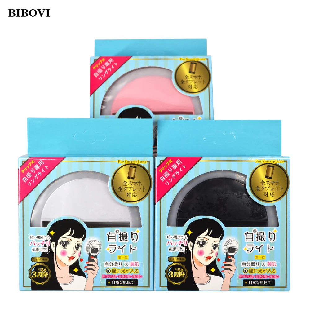 Selfie Ring Light 36 Led Clip-on Mini LED Self Portrait Fill-in Light 3-Mode 5600K For iPhone Samsung Xiaomi Huawei Oppo