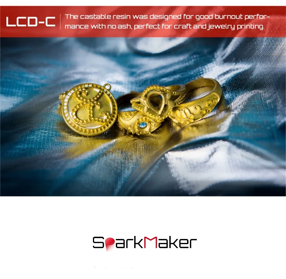 Sparkmaker Высокое разрешение SLA/lcd 3d принтер для изготовления образцов ювелирных изделий