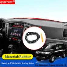Автостайлинг, анти-звуконепроницаемые не пропускающие шума, пылезащитные полоски для приборной панели автомобиля, уплотнительные полоски, аксессуары для Mitsubishi Pajero 2010