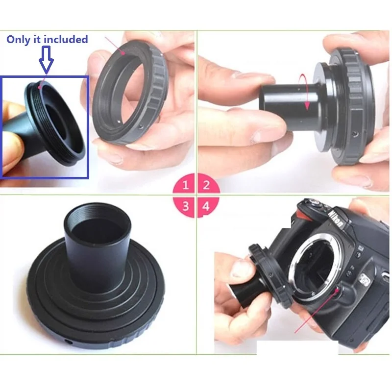 Microscope Telescope Eyepiece Transfer Tube Adapter for M42 Camera Adaptor to 23.2mm 30mm 30.5mm 1.25 inch Mounting Diameter