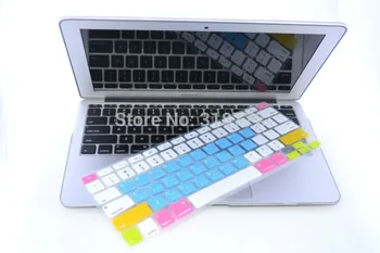 

For Mac Book 13 15 Silicone Keyboard Skin Protector Cover Film Guard For Apple Macbook Pro Air Retina 13 15 17 Wubi Root Rainbow