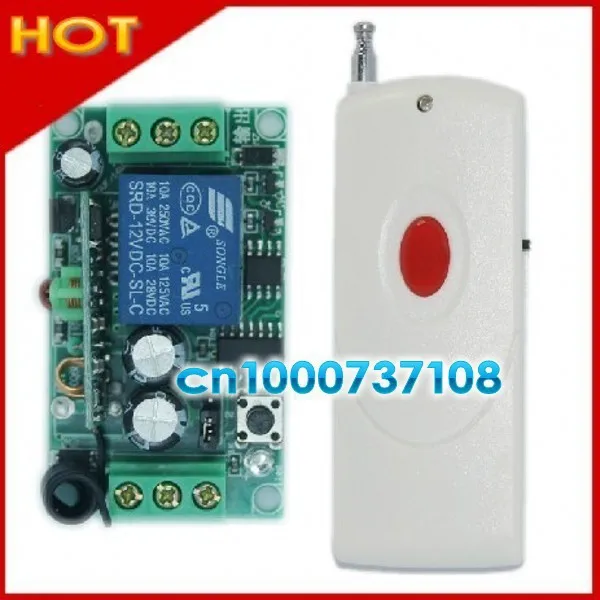

DC12V 1CH 315/433mhz remote control light switch panel wall switch with remote control for automation home