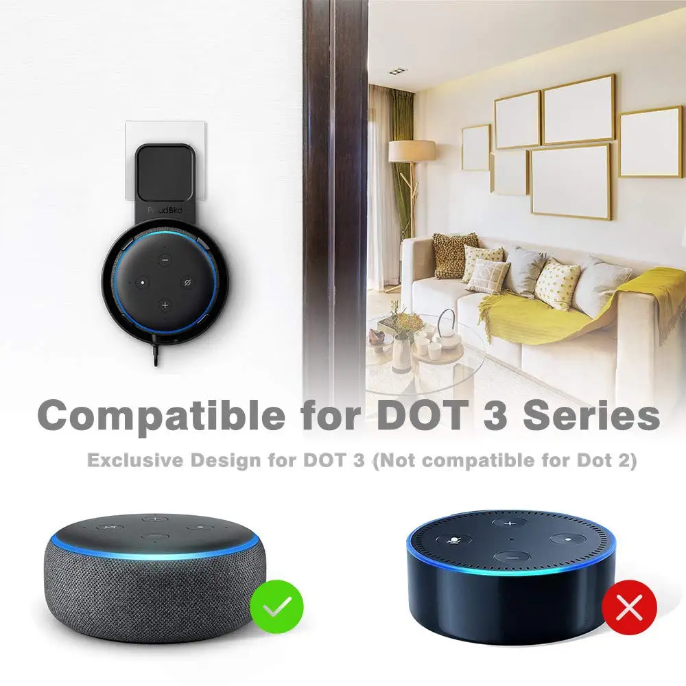 Amazon Support Haut-parleur Cintre Pour Amazon Echo Dot 2 2nd Maison Accessoire Nouveau 