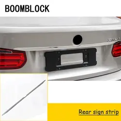 BOOMBLOCK Ленты из нержавеющей стали сзади знак бампера наклейки для BMW F30 F34 F35 3 серии 320i 316i автомобиль-Стайлинг Аксессуары