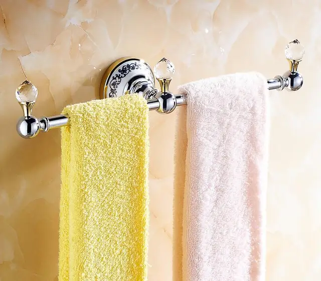 Buy European Chrome Crystal Bathroom Hardware Set