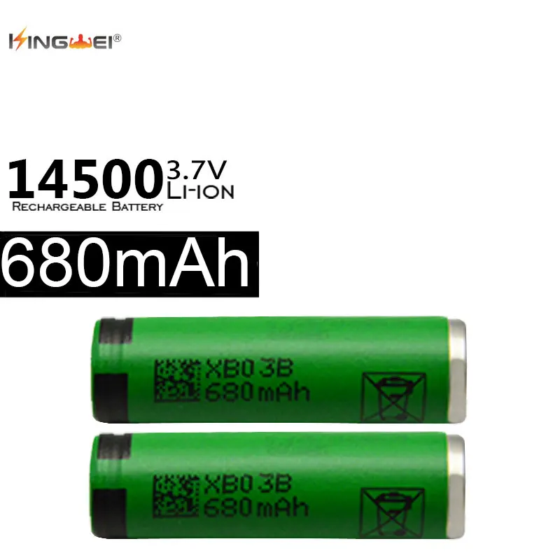 100 шт. AA 680mAh 3,7 v Аккумулятор для SONY VR2 Li-Ion 14500 AA аккумуляторные батареи