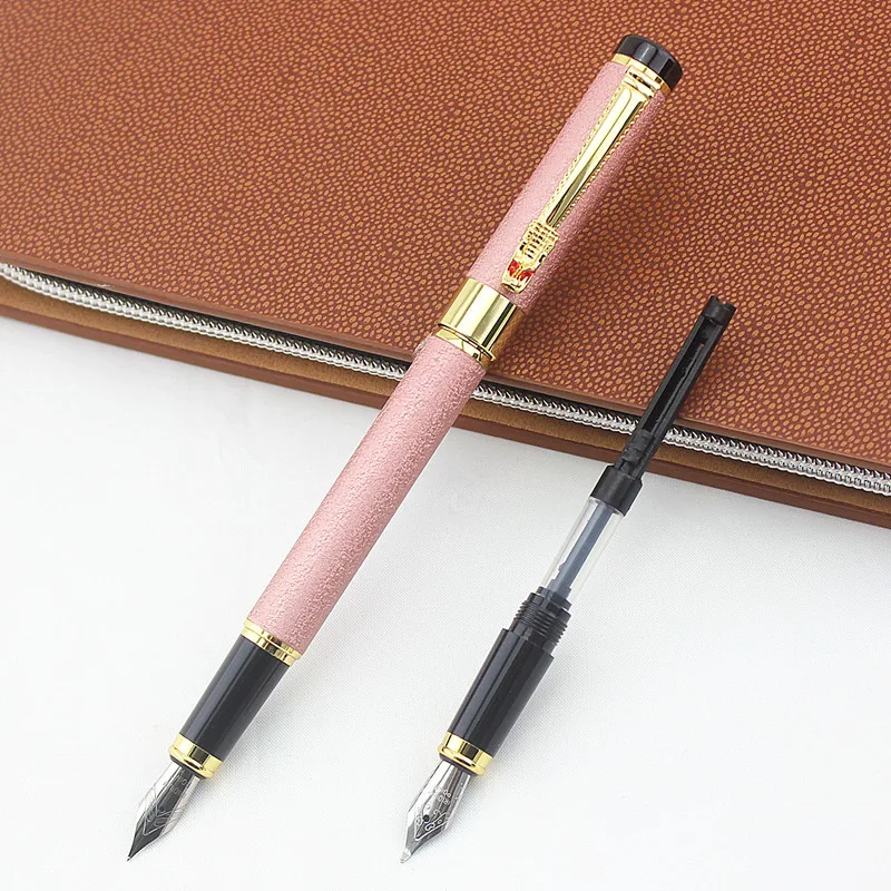 

Luxury dragon clip Metal Fountain Pen Ink Calligraphy Writing Pens Canetas Office School Supplies Quality Brand Ink Pens