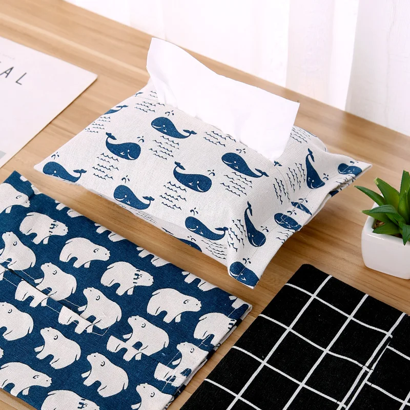 

Cartoon cloth Table Decoration Home Car Storage Tissue Case Box Container Towel Napkin Papers BAG Holder BOX Case Pouch