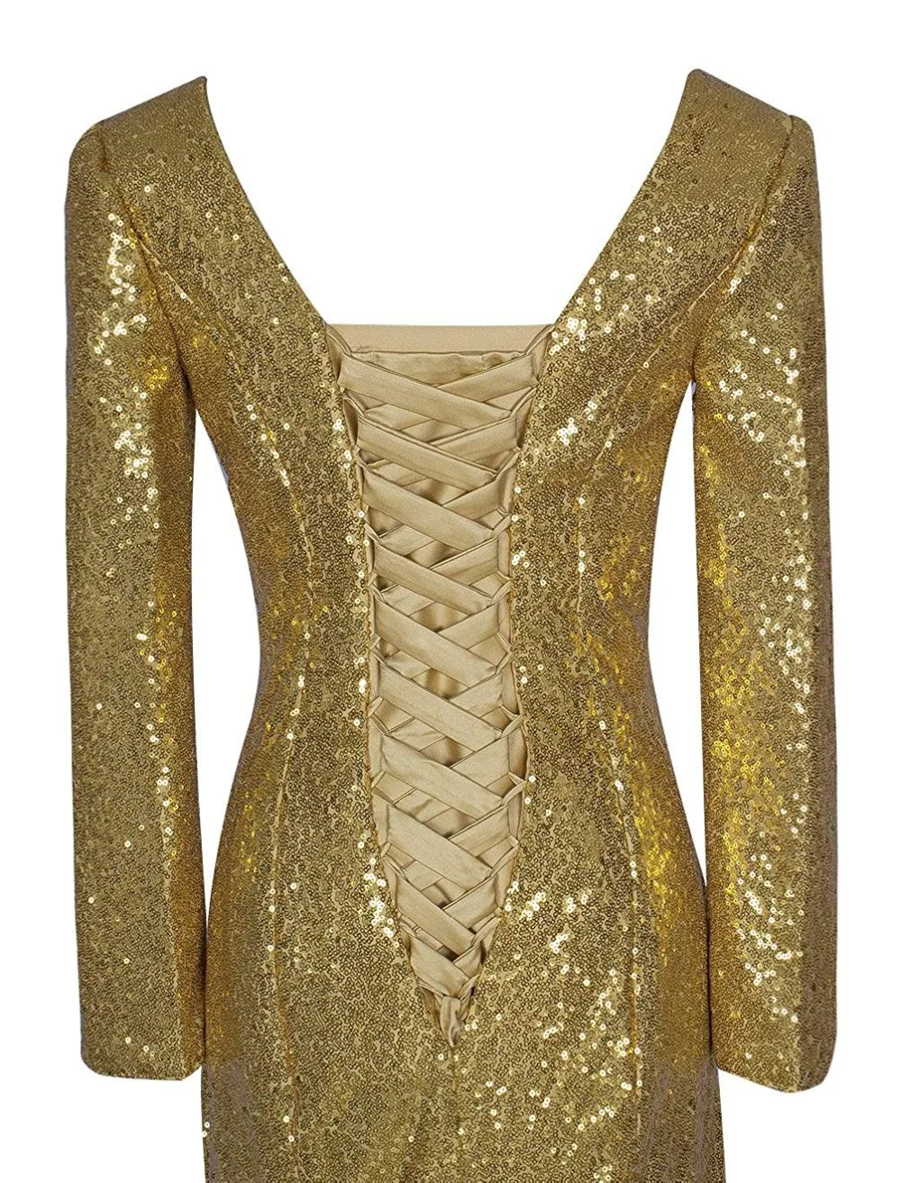 JaneVini блестками арабский золото платья подружек невесты Sexy Глубокий V средства ухода за кожей шеи одежда с длинным рукавом спинки