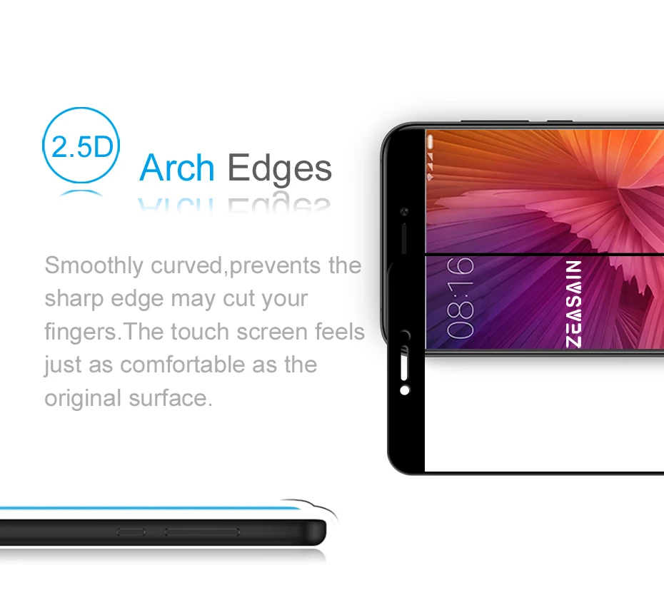 2 Pack Original ZEASAIN 2.5D 9H Full Cover Tempered Glass Screen Protector For Xiaomi Mi 5C Mi5C M5C 5 C Xiomi Mi 5C Glass Film (13)