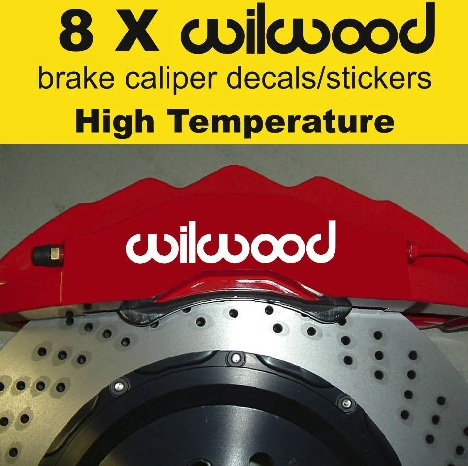 

For 8 X Wilwood Brake Caliper Decals Stickers Vinyl Emblem Graphics Car Car Styling