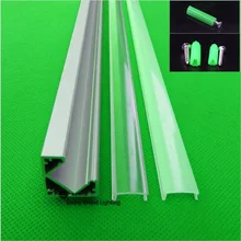 10 шт./лот светодиодный алюминиевый профиль для светодиодный светильник, 45 градусов светодиодный Угловой алюминиевый канал, 12 мм полоса алюминиевый корпус
