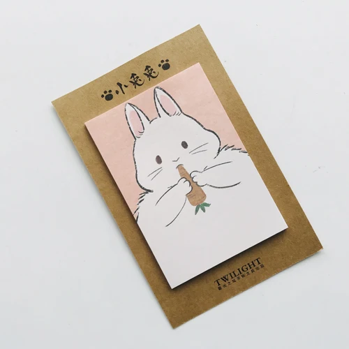 30 страниц Kawaii Мультфильм Шиба ину Ежик кролик Lucky Cat блокноты студент канцелярские Блокнот Школа канцелярских товаров - Цвет: Rabbit