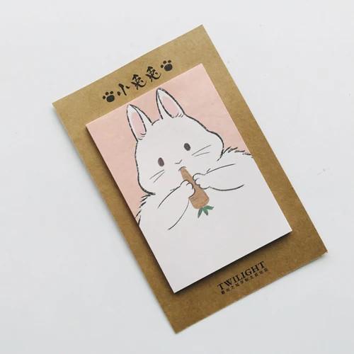 Rabbit 30 страниц Kawaii Мультфильм Шиба ину Ежик кролик Lucky Cat блокноты студент канцелярские Блокнот Школа канцелярских товаров - Цвет: Rabbit