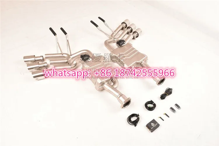 Perfect G class w463 exhaust system for G WAGON G63 G65 G500 B style A style exhaust pipe muffler tips 4