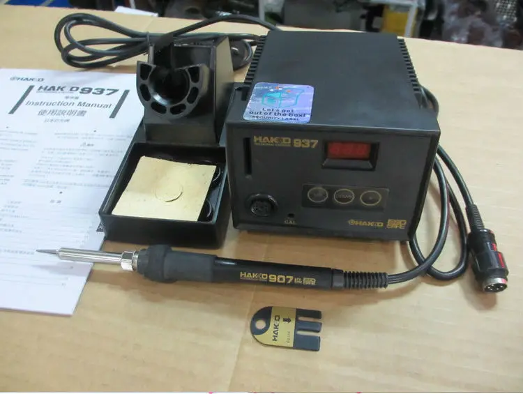 Бесплатная доставка! 220V HAKKO 937 паяльник для отпайки станция Электрические