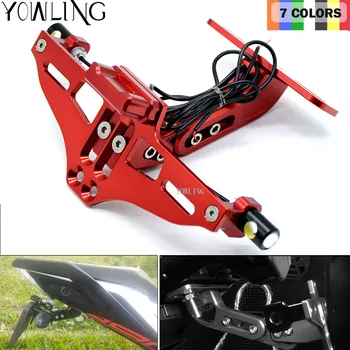 

For Ducati Motorcycle CNC License Plate bracket folding with Signal blinker LED Light MONSTER 400 620 695 696 796 821 1100 1200