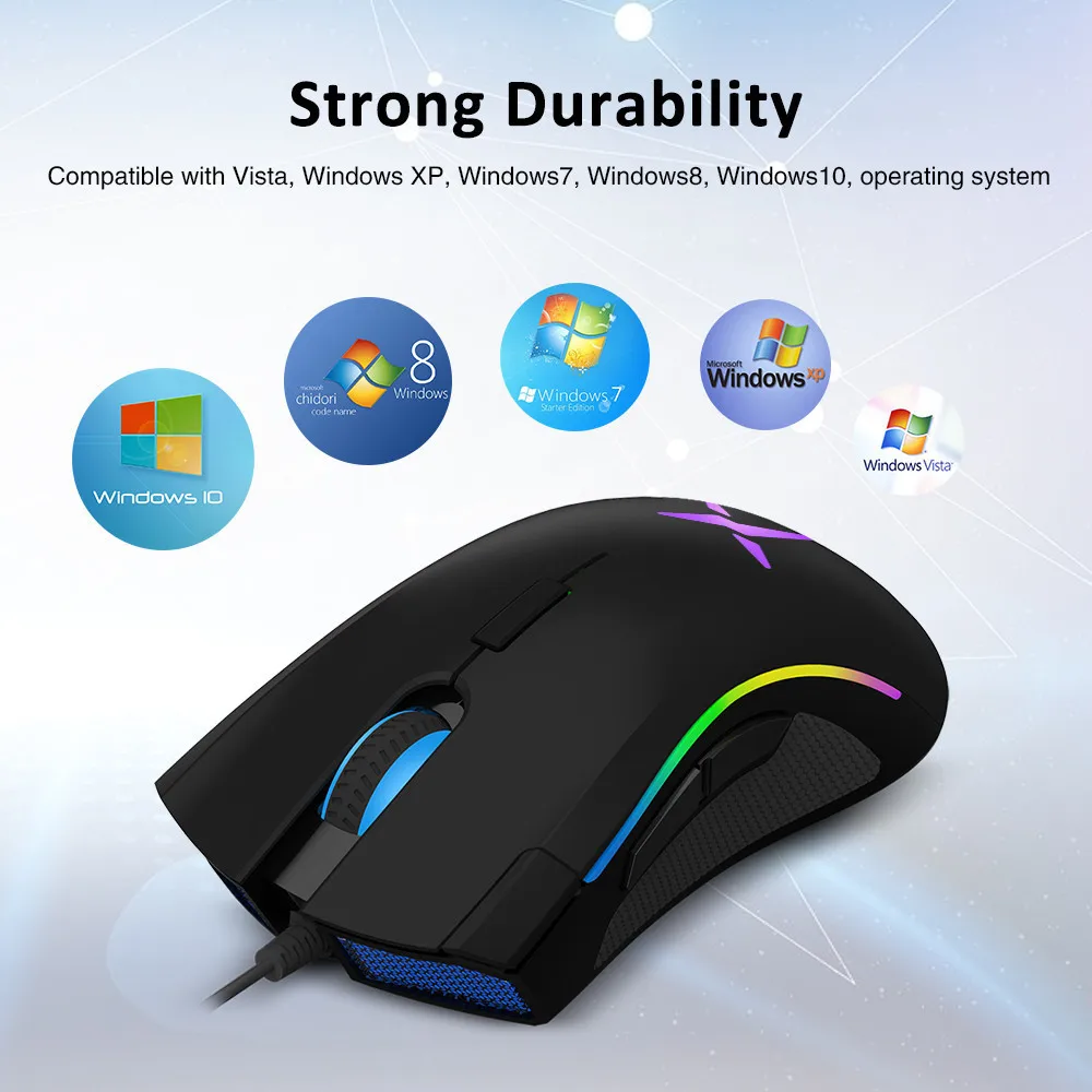 Вертикальная мышь Delux M625 Проводная игровая клавиатура Мышь геймер эргономичный 7D