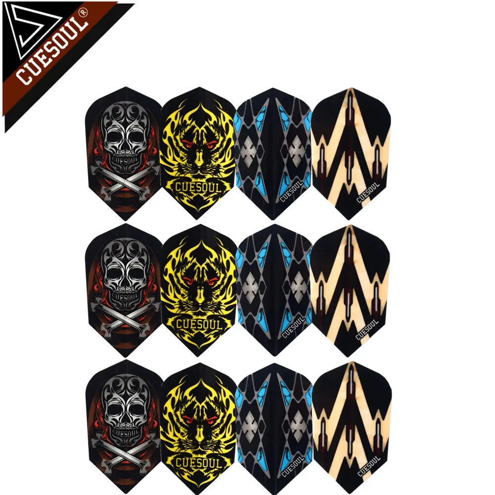 New 12pcs 4 Sets Professional Dart Flights Dart Tails Wings With Very