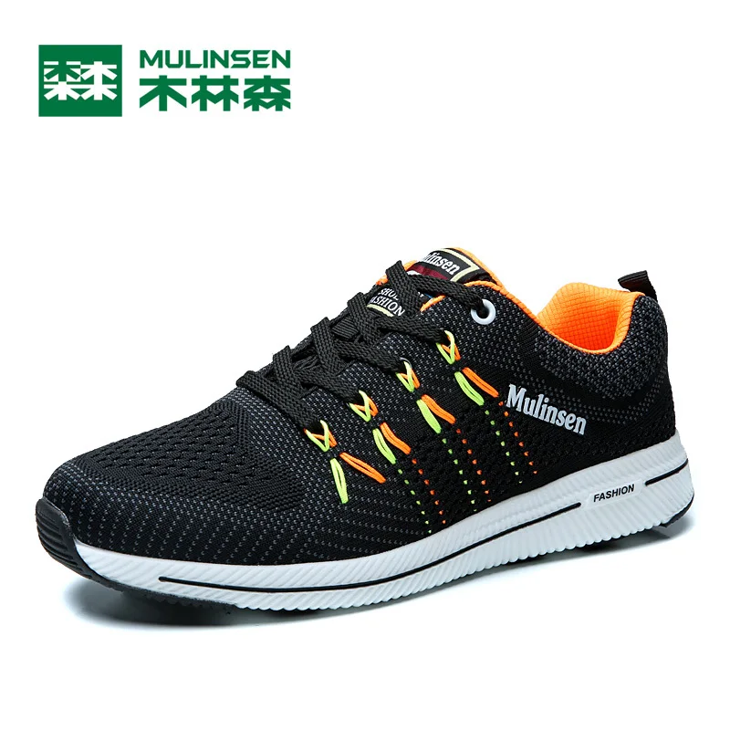 

MuLinSen Men Sports walking Shoes Dark white/black/red/blue Sport Shoes breathable Wear Non-slip Outdoor Traning Sneaker 270223