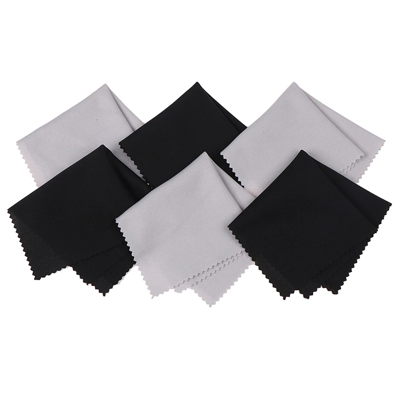 

10pcs Microfiber Glasses Cleaning Cloth For Lens Phone Screen Cleaning Wipes Black High quality Screen Glasses Cleaner 15*15cm