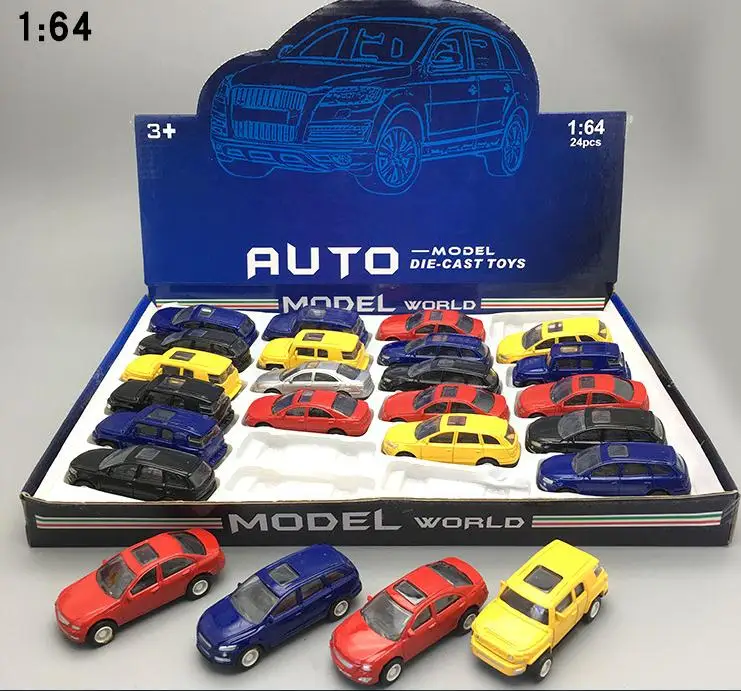 Classic toys! 164 alloy car toy model,mini car random mixed,24 pieces