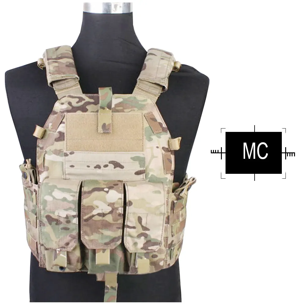 EMERSONGEAR Тактический модульный жилет с Airsoft 094K M4 Mag мешочек боевой CS тактический Molle пластина Перевозчик жилет EM7356 - Цвет: Multicam 500D