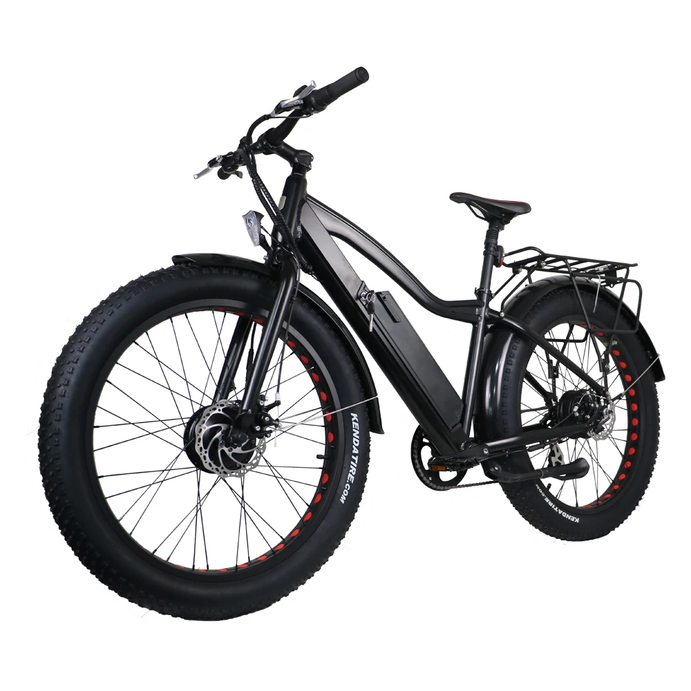 Ebike 2WD Электрический Fat Bike 48 В 11AH литиевая батарея электрический Снежный велосипед Электрический горный велосипед Велоспорт