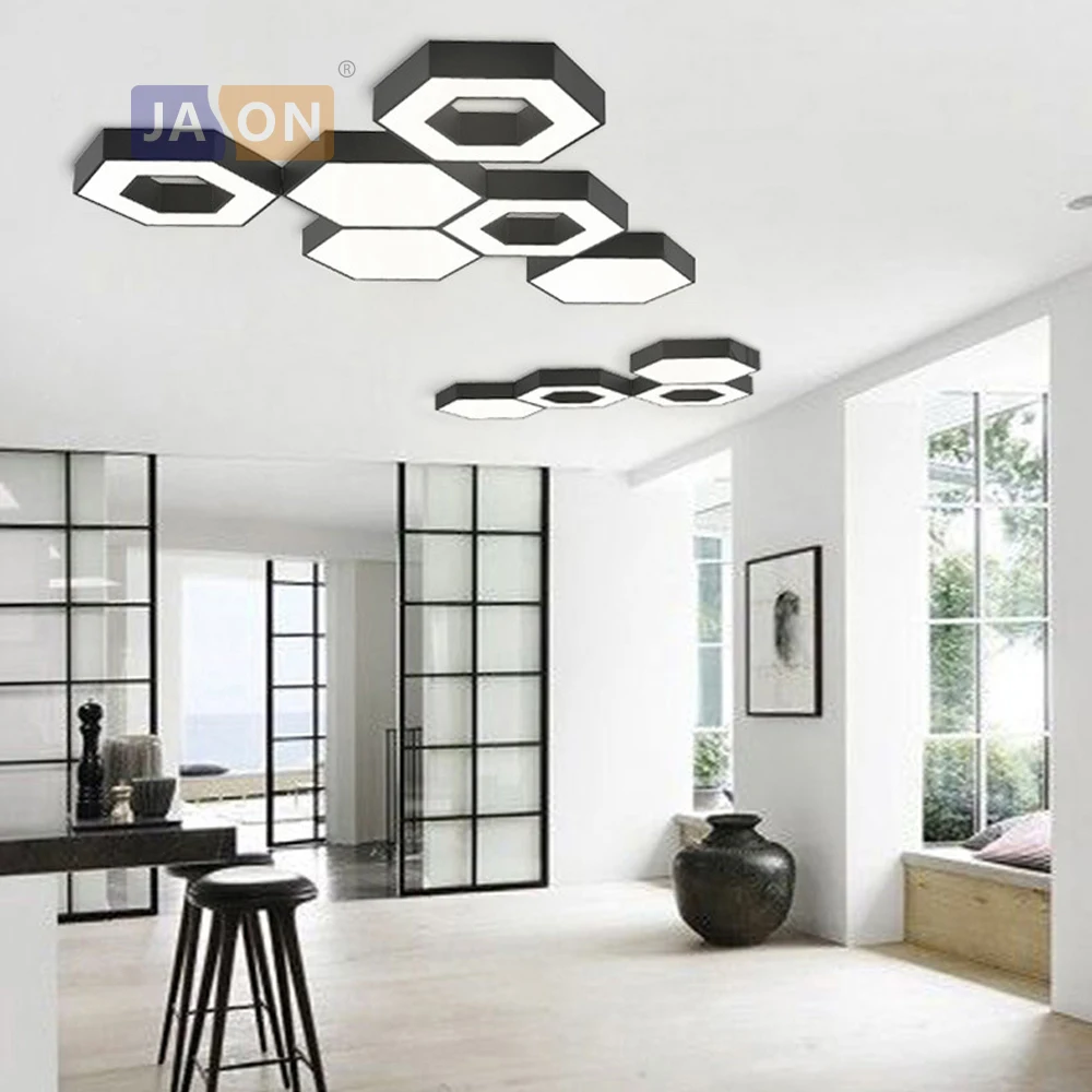 

LED Nordic Geometric Iron Acryl DIY Combination LED Lamp.LED Light.Ceiling Lights.LED Ceiling Light.Ceiling Lamp For Foyer Hall