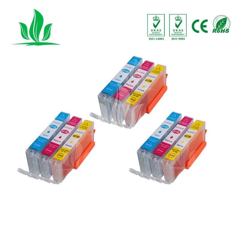 450XL 3 XCMY совместимые чернильные картриджи для canon PIXMA MG5440 MG5540 MG6440 IX6540 MX924 принтер