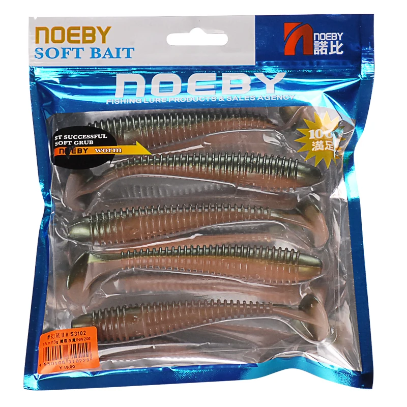 Мягкая приманка Noeby 4pcs8.5g /95 мм 5pcs1 3g/120 мягкие рыболовные приманки Souple Isca