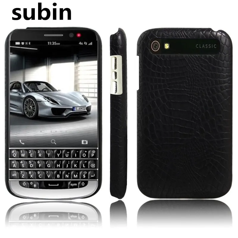 

New arrival For BlackBerry Classic Q20 Case Luxury Retro Crocodile Skin Book Cover For BlackBerry Q20/Classic Phone Bag Case