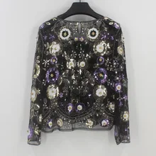 Осенняя Женская футболка из полиэстера и хлопка с изображением единорога, расшитая блестками, Kpop Real Tumblr в Корейском стиле