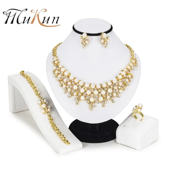 

MUKUN 2018 african beads jewelry set brand dubai gold jewelry sets for women wedding jewellery ethiopian bridal jewelry sets