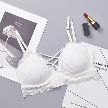 

New Arrival Fashion Designed Ladies Bra Women Sexy Solid Wireless Bra Breathable Chest Pad Wearing Lingerie 6 Color