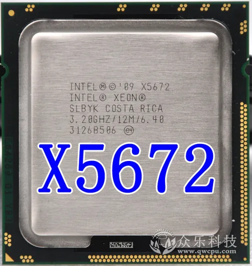 

Intel Xeon X5672 x5672 CPU processor /3.2GHz /LGA1366/12MB/ L3 95W Cache Quad Core server CPU Free Shipping