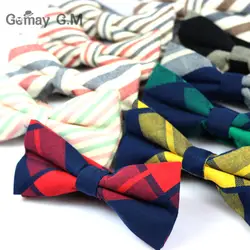 Новое поступление, хлопковый галстук-бабочка для мужчин, повседневный модный клетчатый галстук-бабочка, дизайнерский галстук, ювелирные