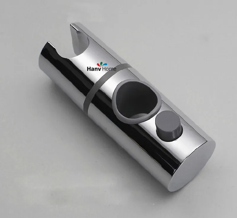 ABS Chrome 19 mm Shower Head Rail Slider Holder Adjustable Riser