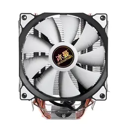 Снеговик 4PIN cpu cooler 6 heatpipe один вентилятор охлаждения 12 см вентилятор LGA775 1151 115x1366 Поддержка Intel AMD