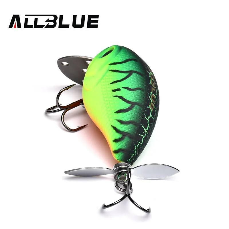 ALLBLUE SPYCRANK 50F плавающая мелкая Дайвинг Crankbait рыболовная приманка 12 5 г/50 мм