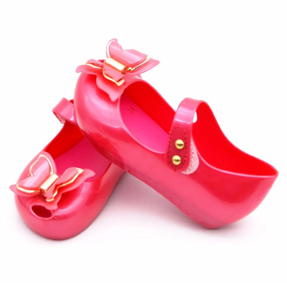 Goede Memon nieuwe stijl Meisje Schoenen Sotf Lederen PVC heldere lederen Enkel Wrap Sandalen voor Meisjes Driedimensionale Bowtie meisje Schoenen