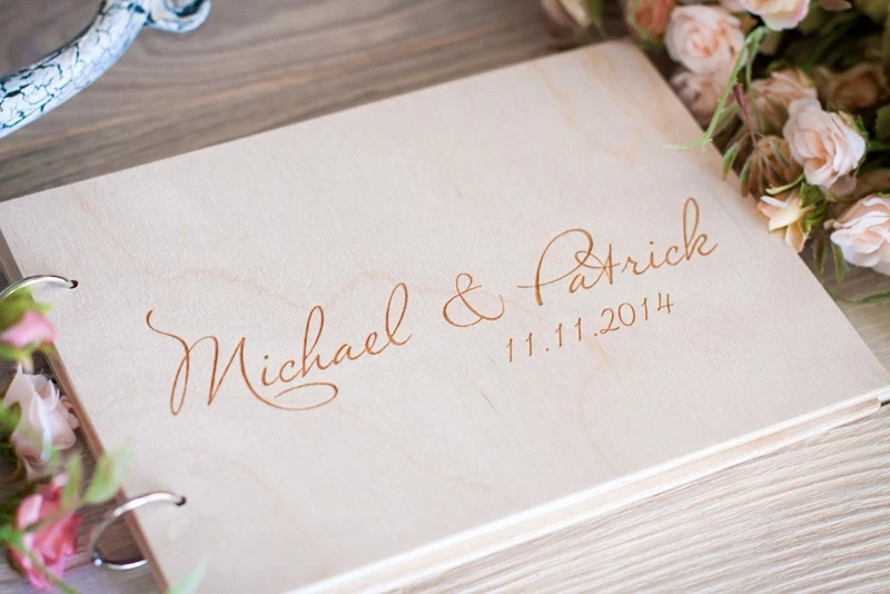 Bride and Groom Personalized Wedding Guest Book Personalized Album Wedding Guest Books