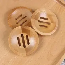 Круглая натуральная креативная Защита окружающей среды мини мыльница/бамбуковое мыло держатель/сушильное мыло держатель SN1452