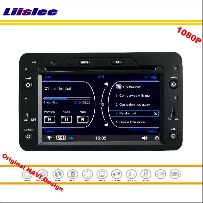 Discount Liislee For Alfa Romeo Brera 2006 onwards Stereo Radio CD DVD Player GPS Navigation 1080P HD Screen System Original NAVI Design 4 Discount Liislee For Alfa Romeo Brera 2006 onwards Stereo Radio CD DVD Player GPS Navigation 1080P HD Screen System Original NAVI Design 4